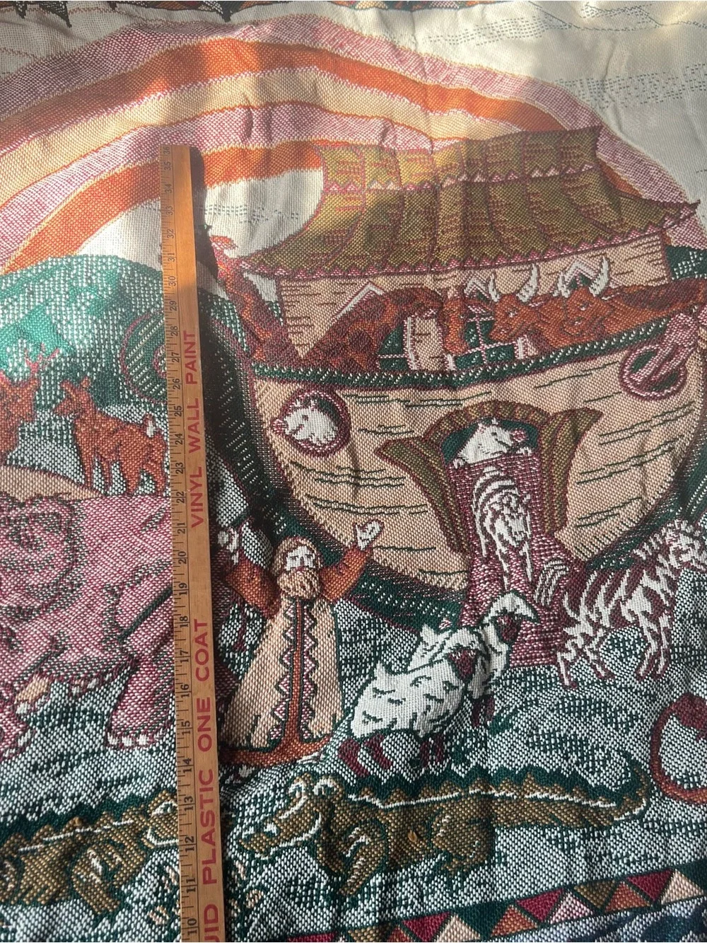 Noah's Ark Woven Throw Blanket in Multicolor